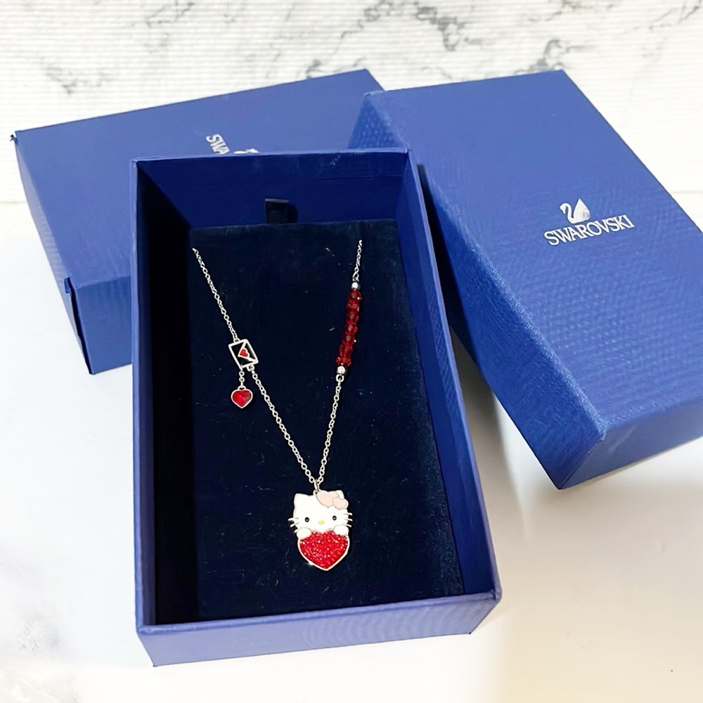 Swarovski x Hello Kitty Valentine Pendant Necklace